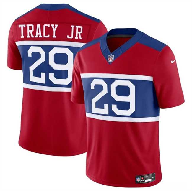 Men & Women & Youth New York Giants #29 Tyrone Tracy Jr Red Alternate Vapor F.U.S.E. Limited Stitched Jersey